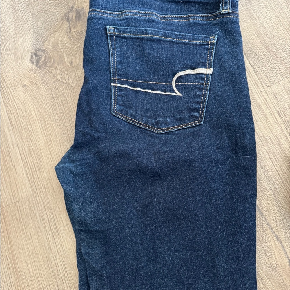 American Eagle Outfitters Women's Dark Blue Skinny Jeans